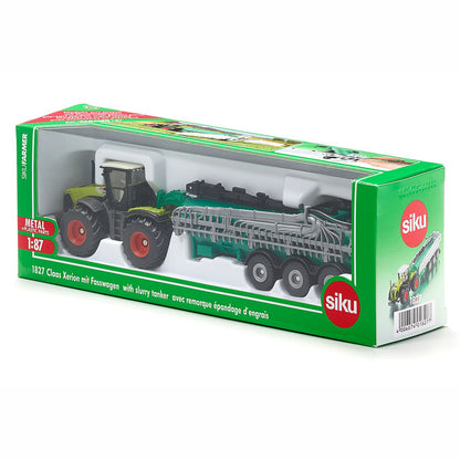 SIKU 1827 Claas Xerion mit Fasswagen 1:87