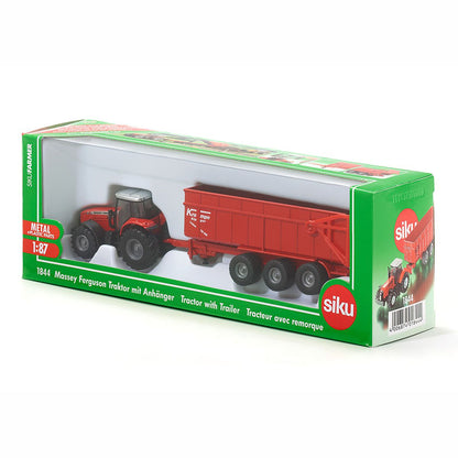 SIKU 1844 Massey Ferguson mit Anhänger 1:87