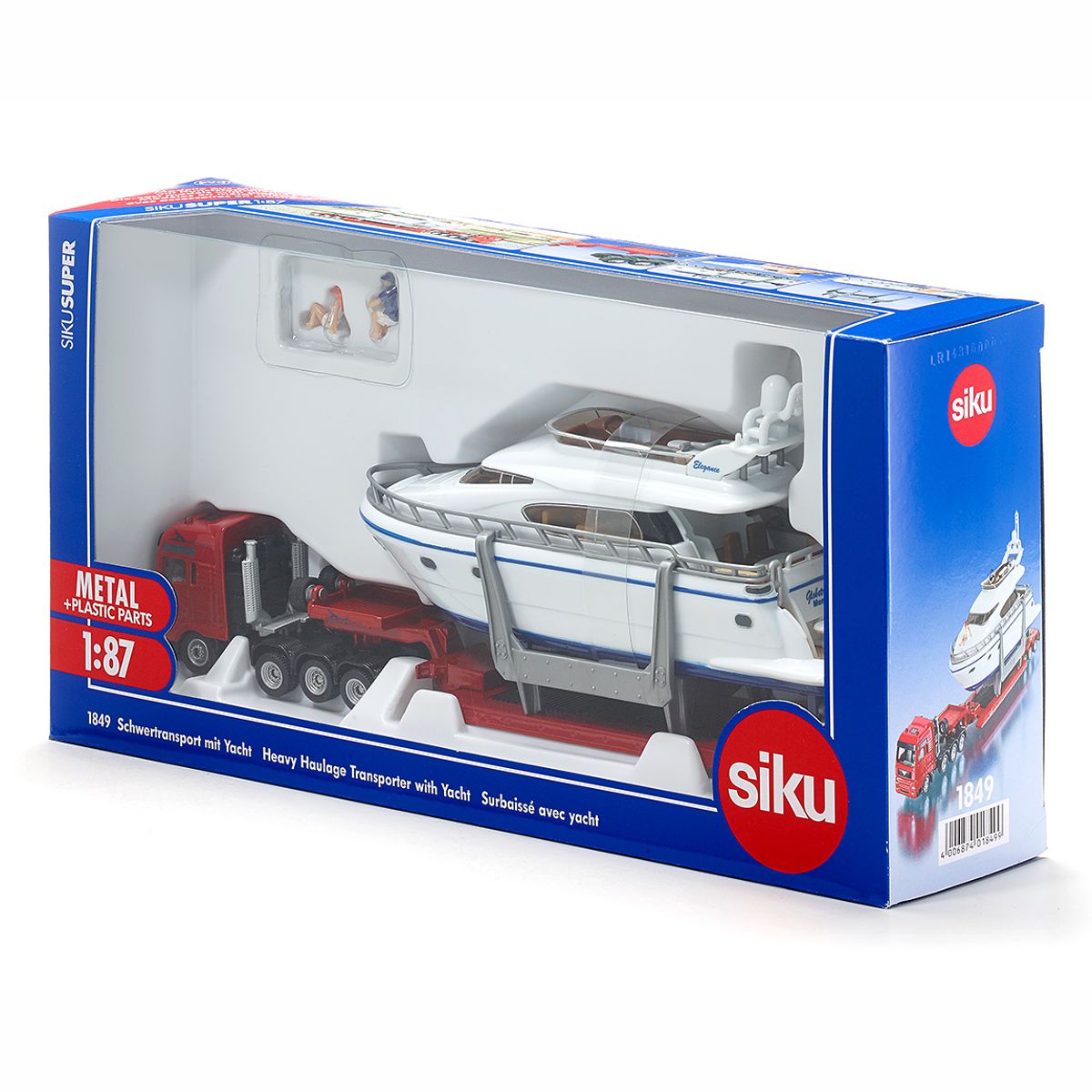 SIKU 1849 Schwertransport mit Yacht 1:87