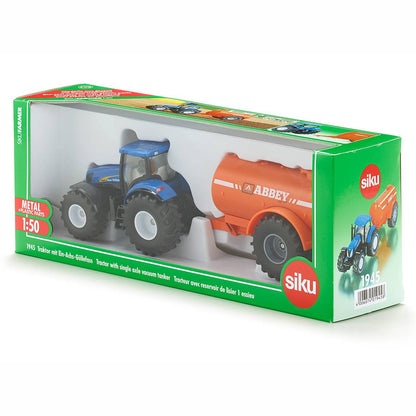 SIKU 1945 Traktor mit Ein-Achs-Güllefass 1:50