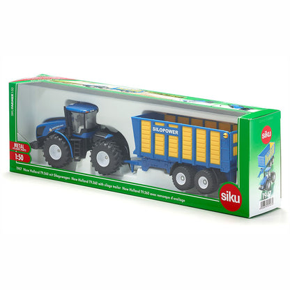 SIKU 1947 Traktor mit Silagewagen 1:50