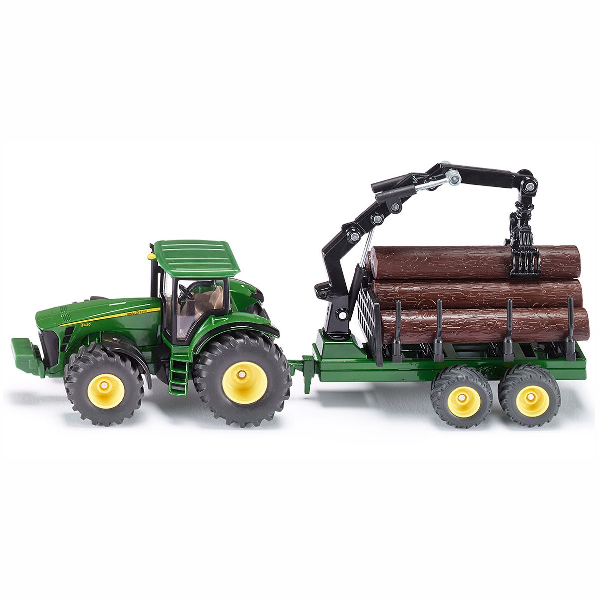 SIKU 1954 Traktor mit Forstanhänger 1:50