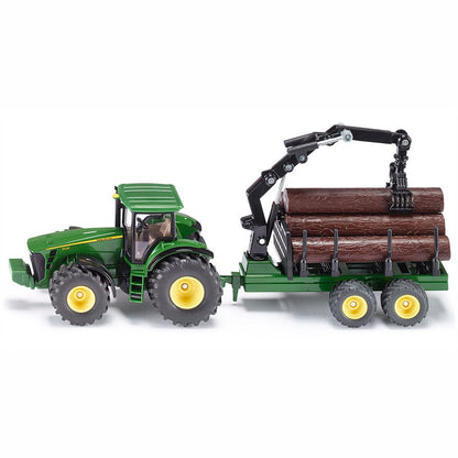 SIKU 1954 Traktor mit Forstanhänger 1:50