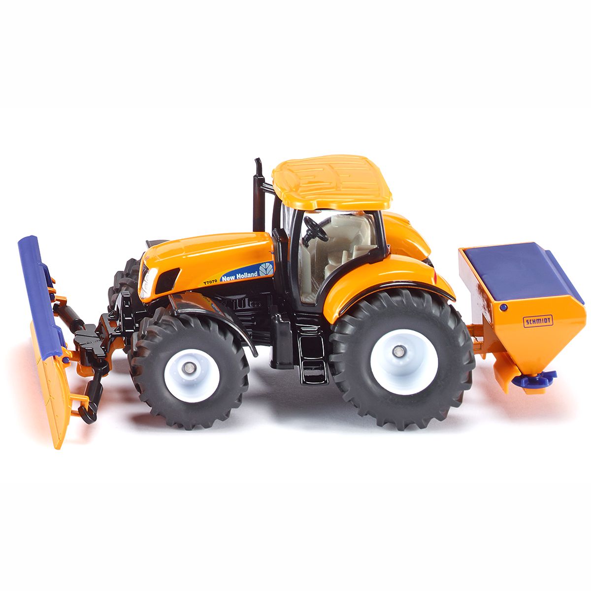 SIKU 2940 Traktor mit Räumschild und Streuer