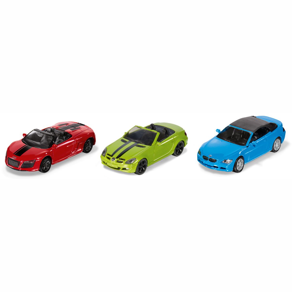 SIKU 6314 Cabrio Set Mercedes SLK, Audi R8 Spyder, BMW 645i
