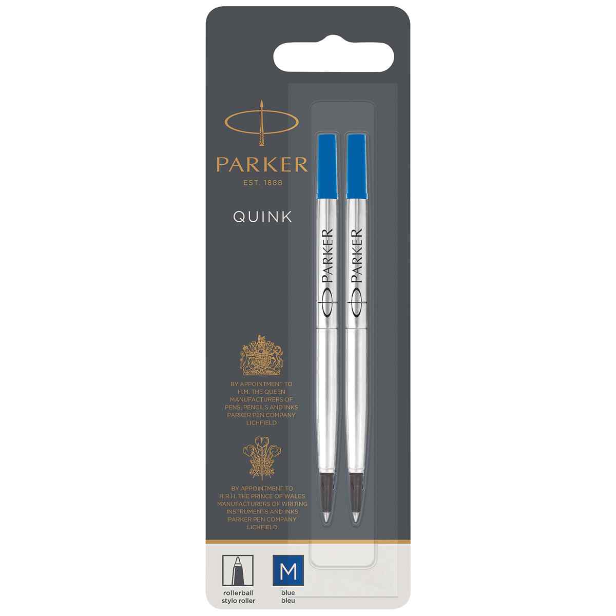 PARKER Rollerball-Mine M 0,7mm blau -2 Stück im SPARPACK-