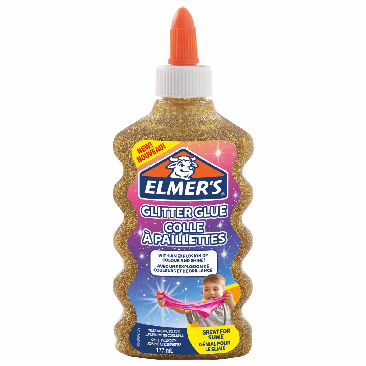 ELMERS Schulkleber 177ml Glitzerkleber gold
