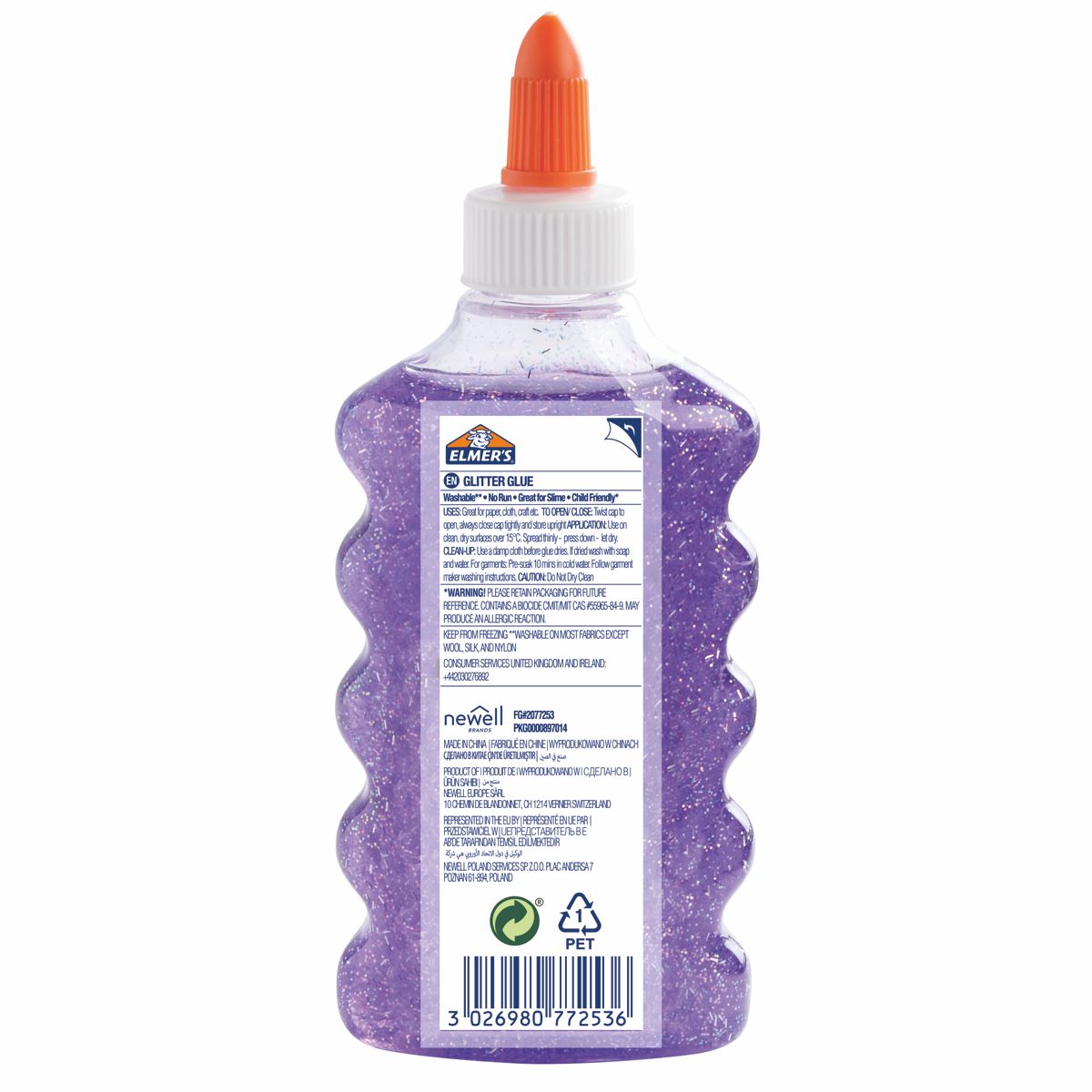 ELMERS Schulkleber 177ml Glitzerkleber violett