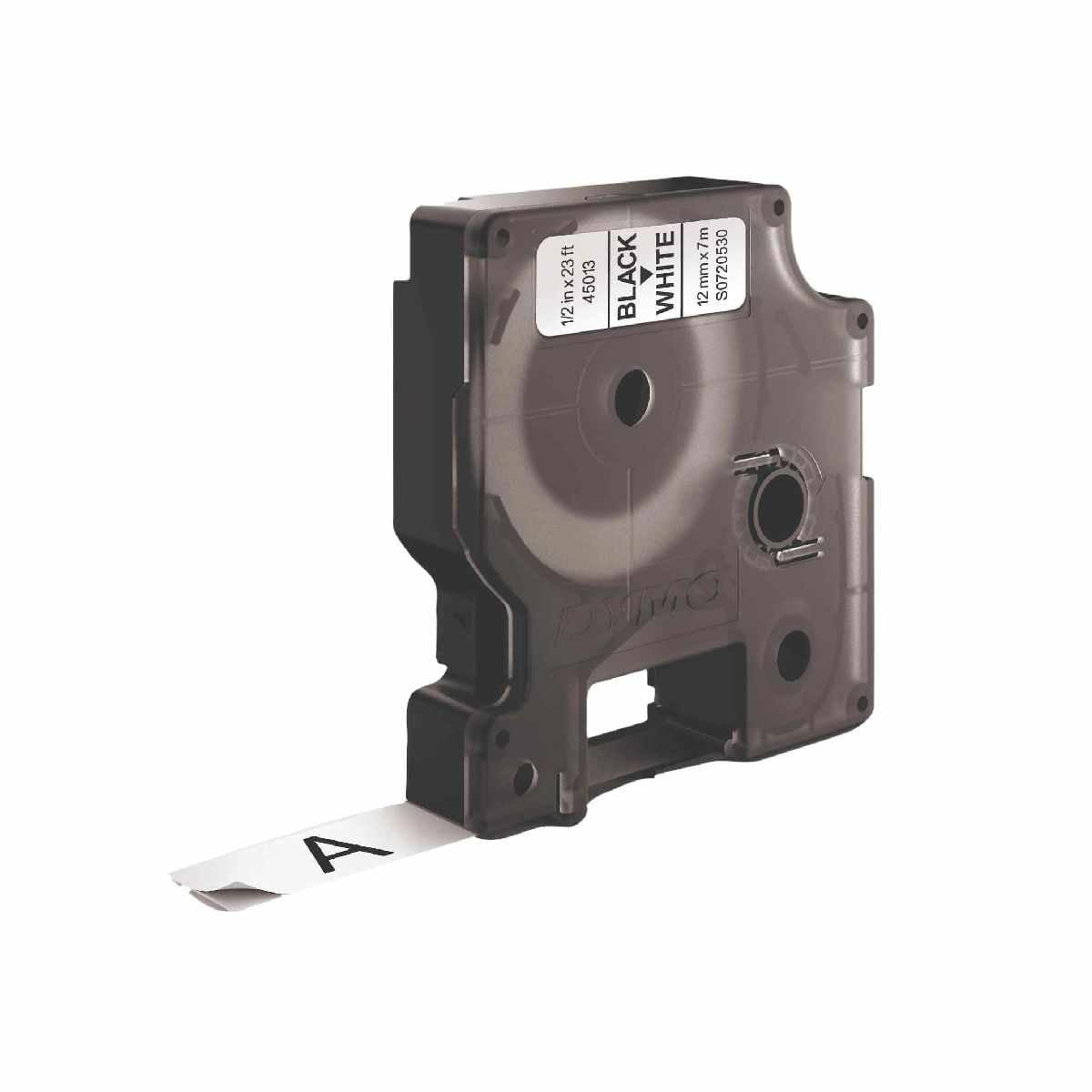DYMO Schriftband D1 45013 12mm x 7m schwarz auf weiß