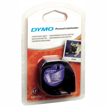 DYMO LetraTag Schriftband 16951 Kunststoff 12mmx4m transparent