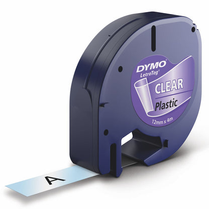 DYMO LetraTag Schriftband 16951 Kunststoff 12mmx4m transparent