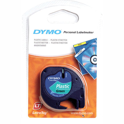 DYMO LetraTag Schriftband 91224 Kunststoff 12mmx4m grün