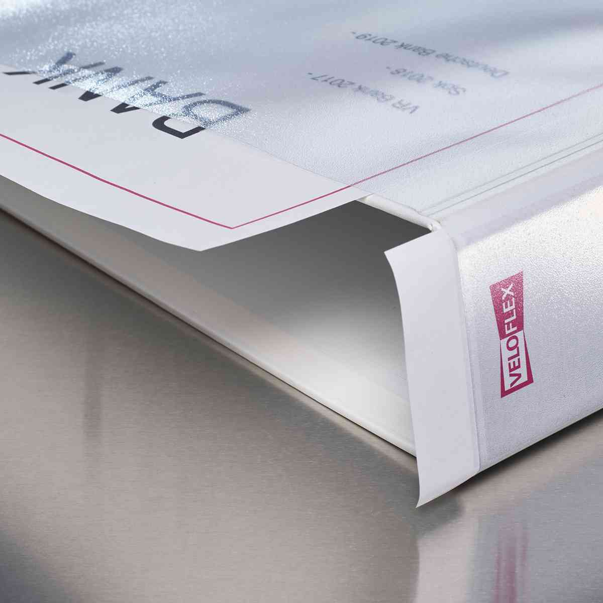 VELOFLEX Präsentationsringbuch 1144 Velodur A4 2-Ring 16mm weiß