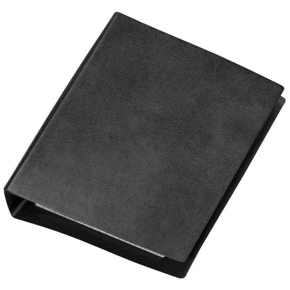 VELOFLEX Taschenringbuch 1164 A6 4-Ring 13mm schwarz mit 50 Blatt Einlage