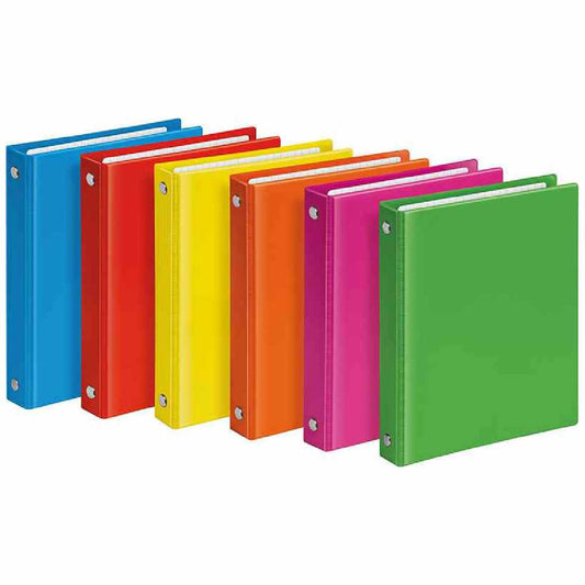 VELOFLEX Taschenringbuch 1164 A6 4-Ring mit 50 Blatt Einlage farbig 1 Stück
