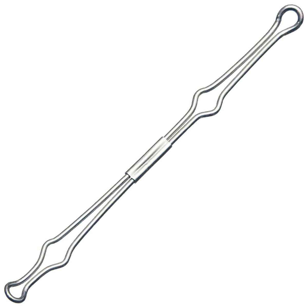 VELOFLEX Drahtniederhalter 2905 Metall 80mm Lochabstand 100 Stück