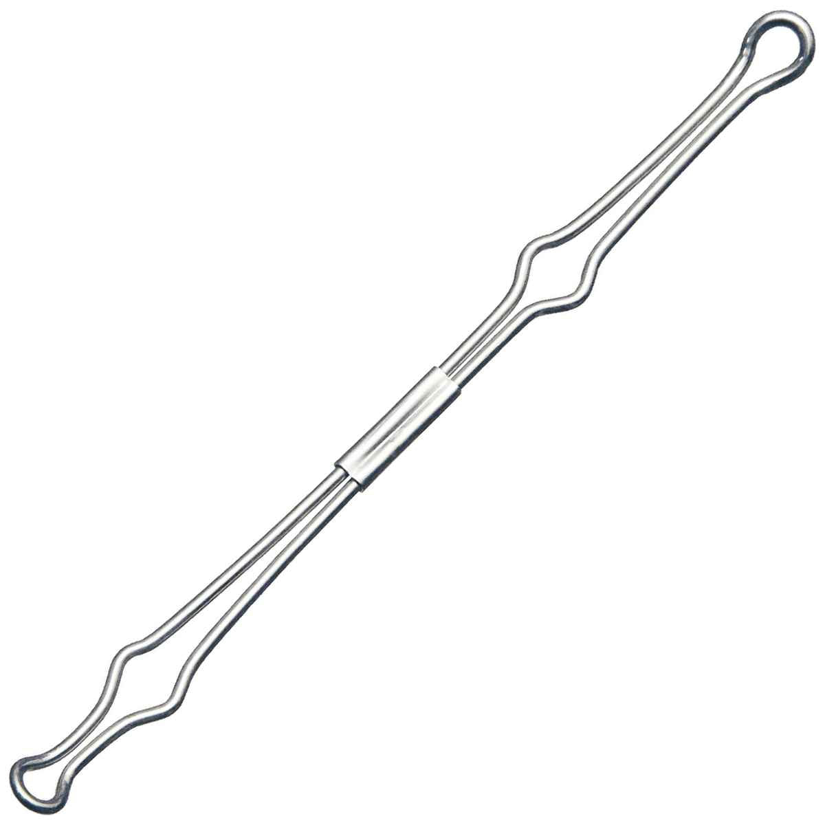 VELOFLEX Drahtniederhalter 2905 Metall 80mm Lochabstand 10 Stück