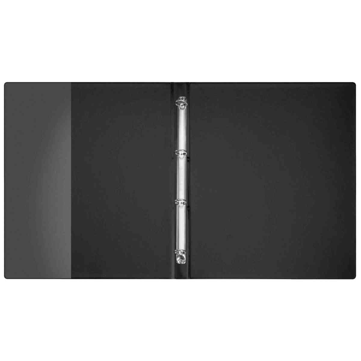 VELOFLEX Ringbuch A4 4-Ring 16mm PVC schwarz