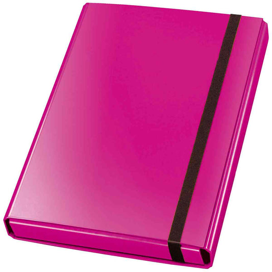 VELOFLEX Heftbox Velocolor 44433 A4 mit Gummizug 40mm pink
