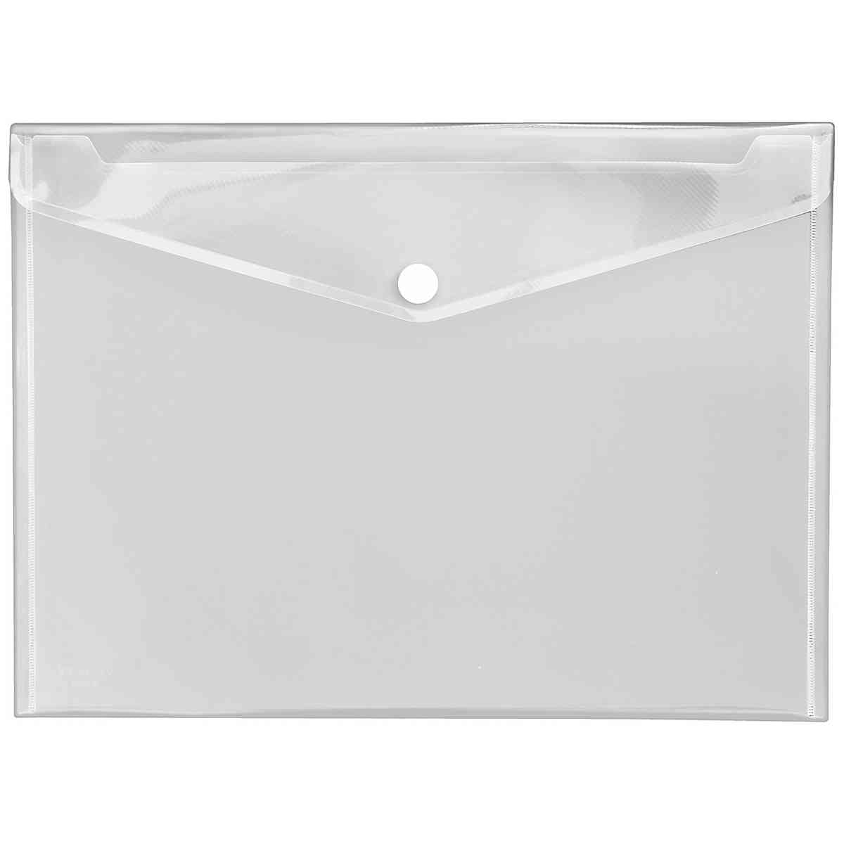 VELOFLEX Dokumententasche A3 Crystal transparent mit Klettverschluss