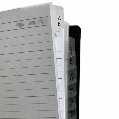 VELOFLEX Telefonringbuch A5 schwarz Spiralbindung