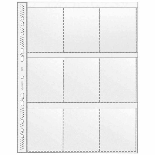 VELOFLEX Sammelhülle 5349 A4 auf 9 Taschen transparent 100 Stück