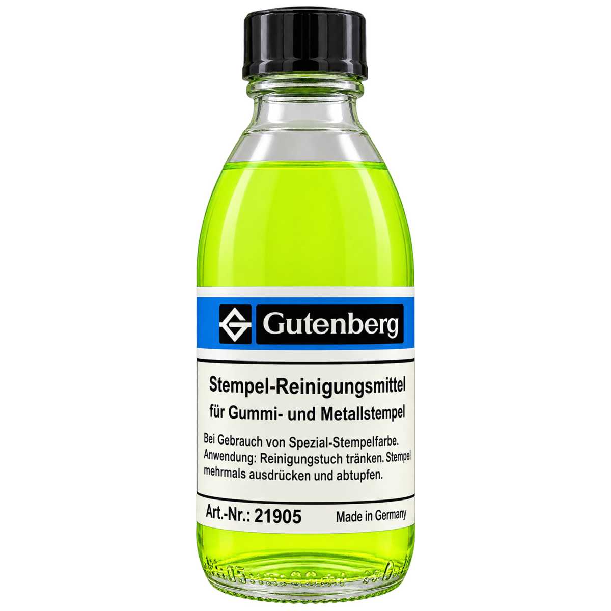 GUTENBERG Stempelreiniger flüssig für Stempelfarben mit Öl 100ml