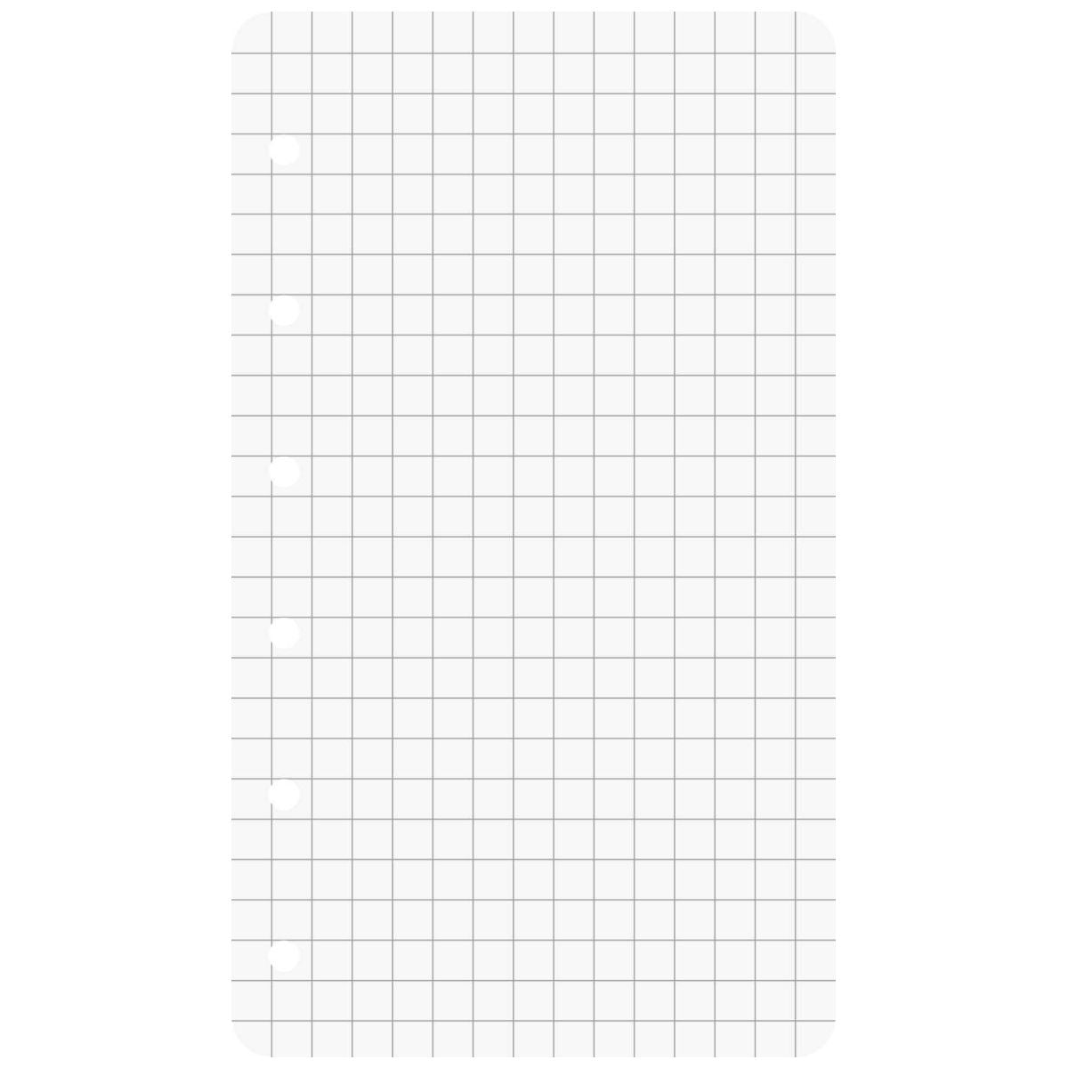 BRUNNEN Ringbuch Einlage 10-66002 01 A7 74 x 127 mm kariert 50 Blatt