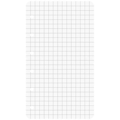 BRUNNEN Ringbuch Einlage 10-66002 01 A7 74 x 127 mm kariert 50 Blatt