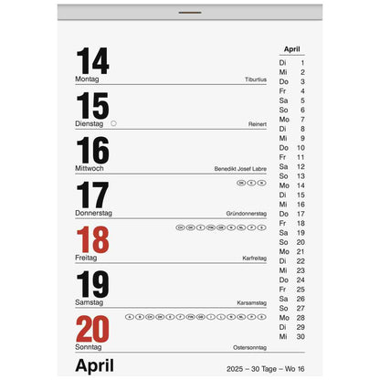 BRUNNEN Wochenabreißkalender Nr. 25 105x146mm