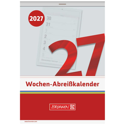 BRUNNEN Wochenabreißkalender 2027 Nr. 25 105x146mm