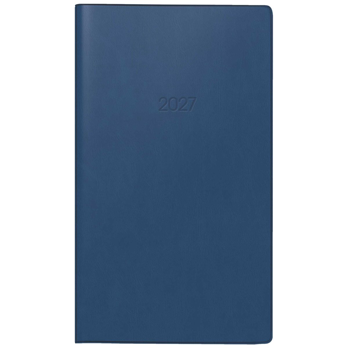 BRUNNEN Taschenkalender Mod. 758 2027 A6 dunkelblau 1 Seite = 1 Woche