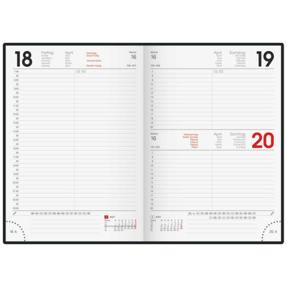 BRUNNEN Buchkalender Mod. 795 2027 A5 salbei 352 Seiten | 1 Tag = 1 Seite