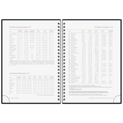 RIDO Buchkalender Premium mit Spirale 2027 Young Line A5 -YOGA- 1Woche=2Seiten