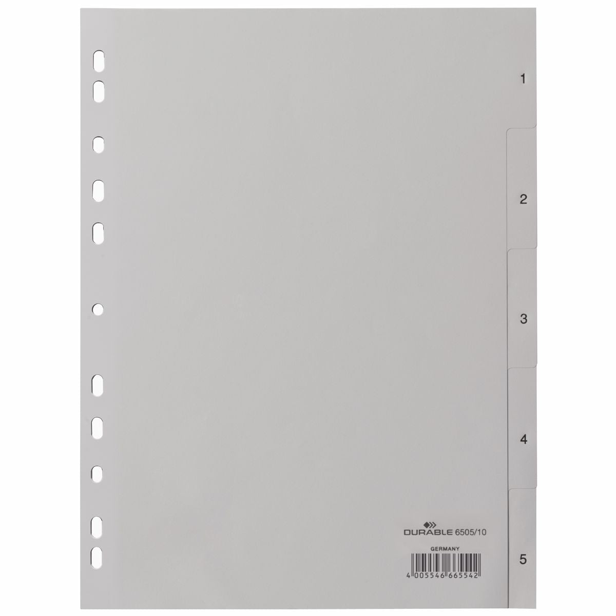 DURABLE Register 6505 A4 1-5 5tlg PP grau