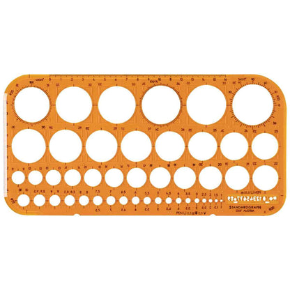 STANDARDGRAPH Kreisschablone 1315F 1-36mm