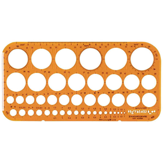 STANDARDGRAPH Kreisschablone 1315F 1-36mm