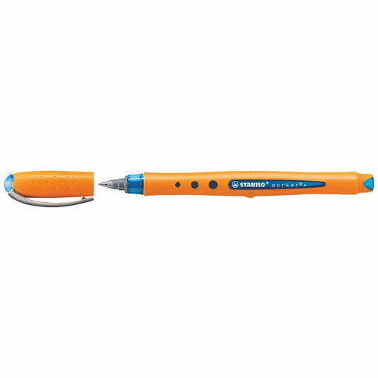 STABILO Tintenroller worker+ fine 2016 0,3mm blau