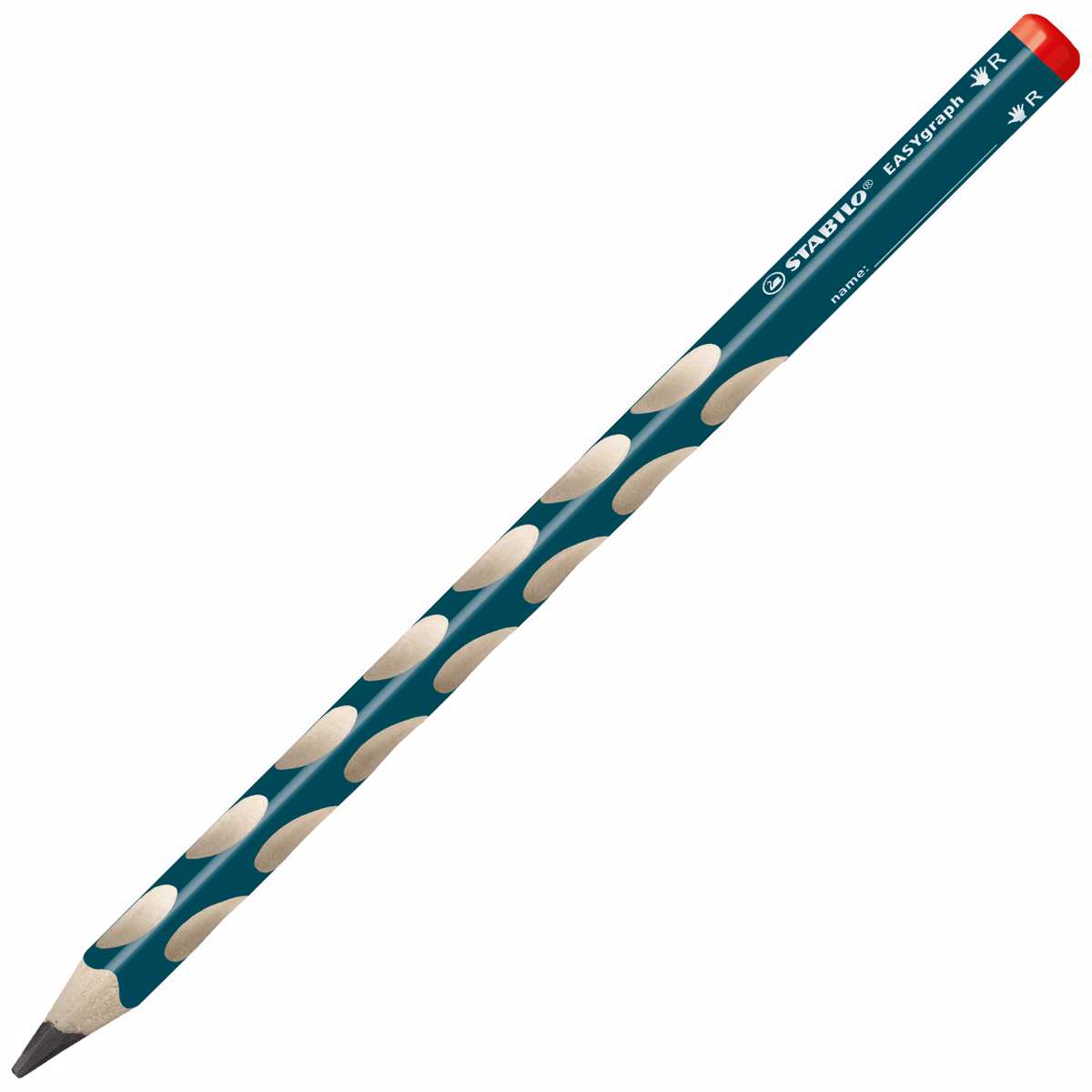 STABILO Bleistift EASYgraph HB -dick- rechts petrol