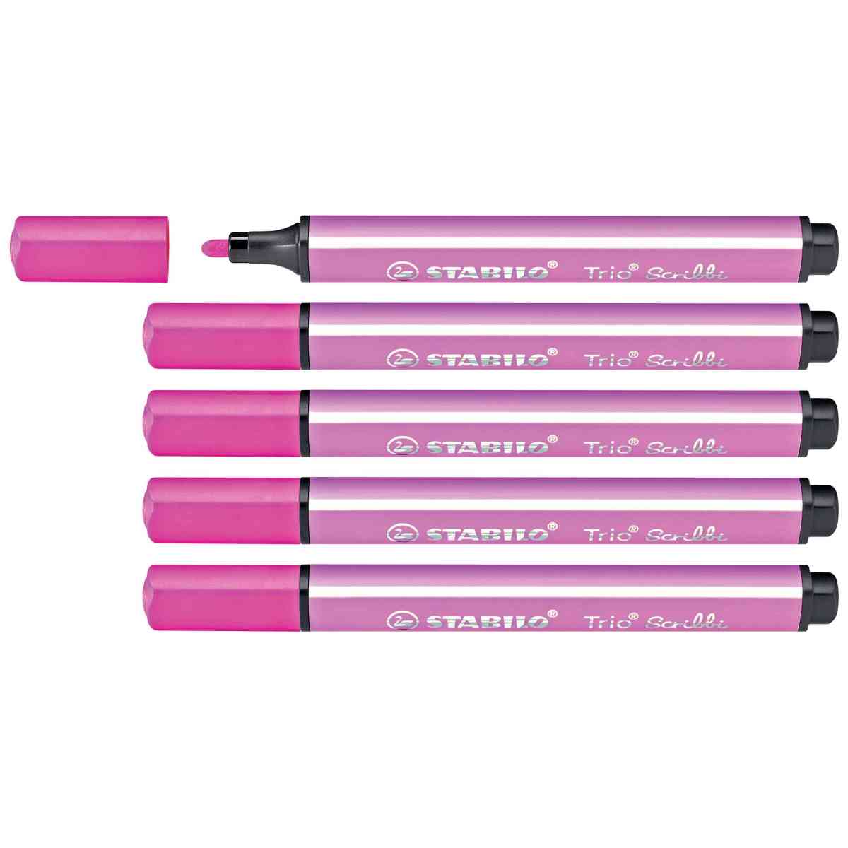 STABILO Fasermaler Trio Scribbi 1,5-2mm rosa