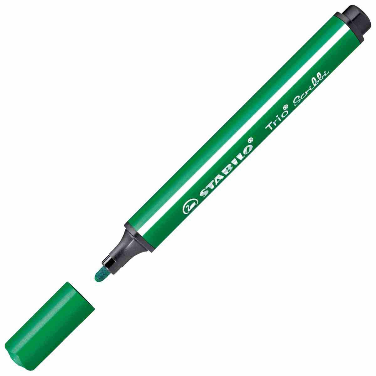 STABILO Fasermaler Trio Scribbi 1,5-2mm smaragdgrün