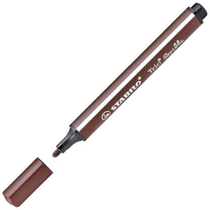 STABILO Fasermaler Trio Scribbi 1,5-2mm braun