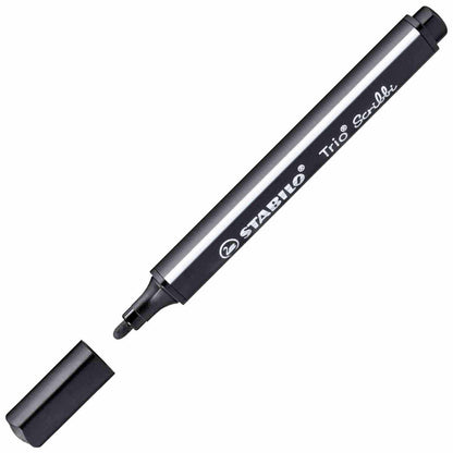 STABILO Fasermaler Trio Scribbi 1,5-2mm schwarz
