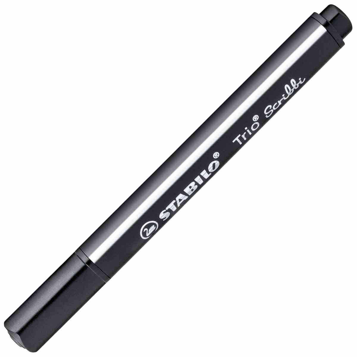 STABILO Fasermaler Trio Scribbi 1,5-2mm schwarz
