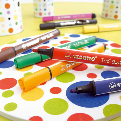 STABILO Fasermaler Trio Scribbi 1,5-2mm schwarz