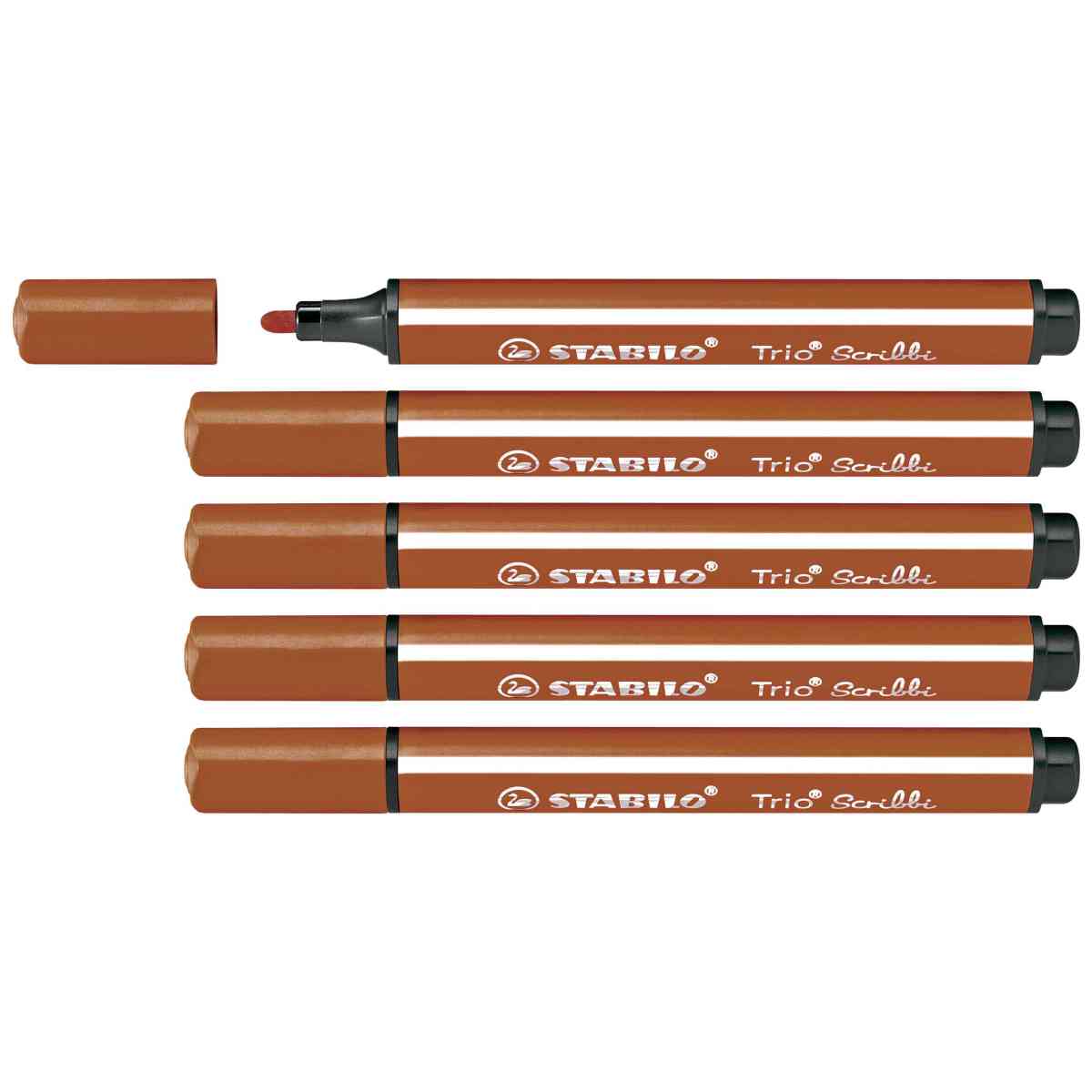 STABILO Fasermaler Trio Scribbi 1,5-2mm hellbraun