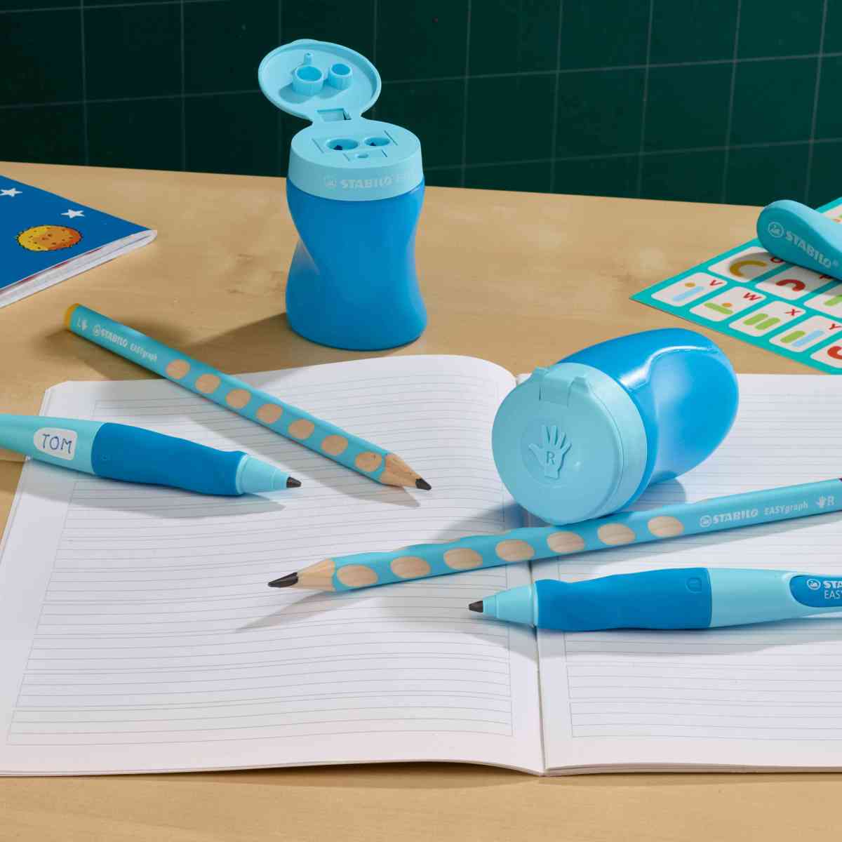 Dosenspitzer EASYsharpener Rechtshänder blau