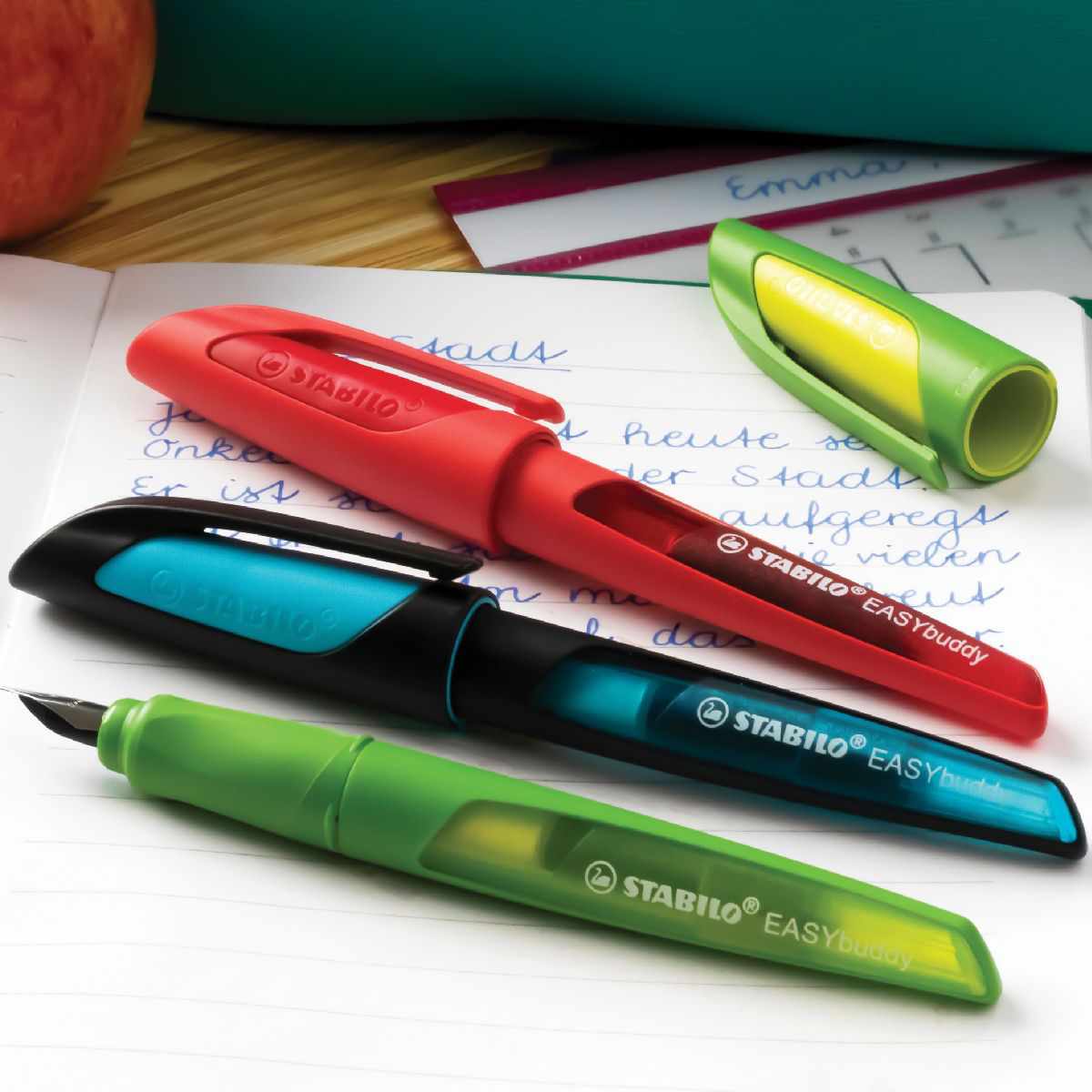 STABILO Füllhalter EASYbuddy schwarz / limette M