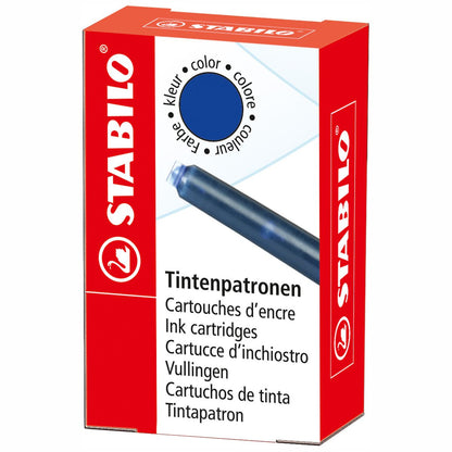 STABILO Tintenpatrone beYou! blau (löschbar) 6 Stück