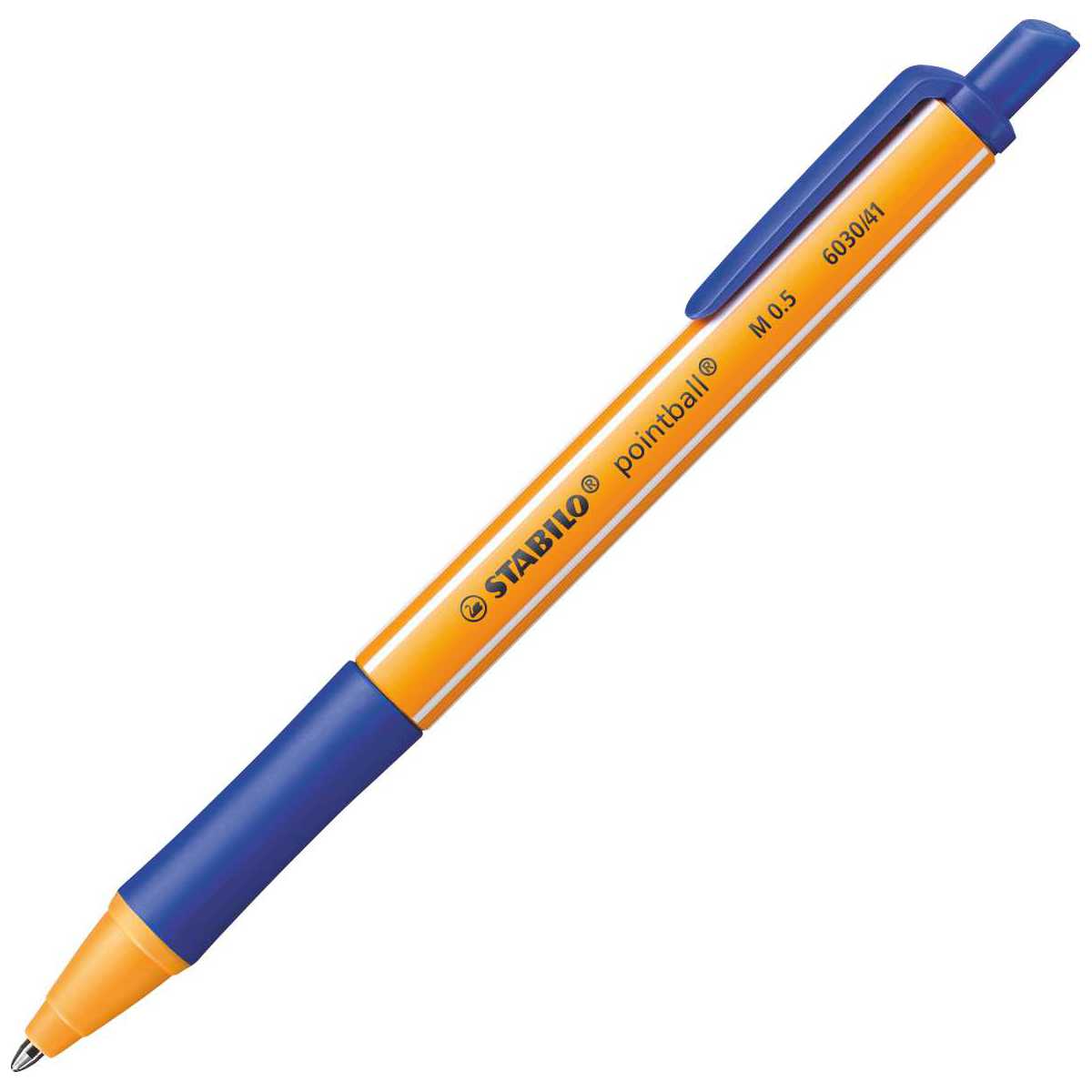 STABILO Kugelschreiber pointball 6030/41 0,5mm Druckmechanik blau
